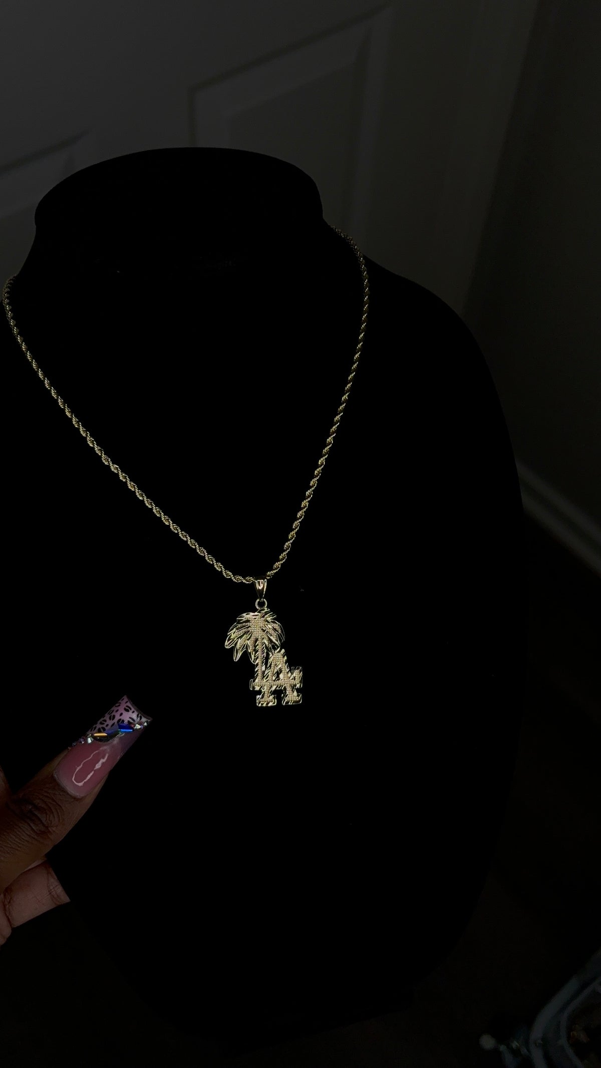 Palm Tree LA Pendant & Chain