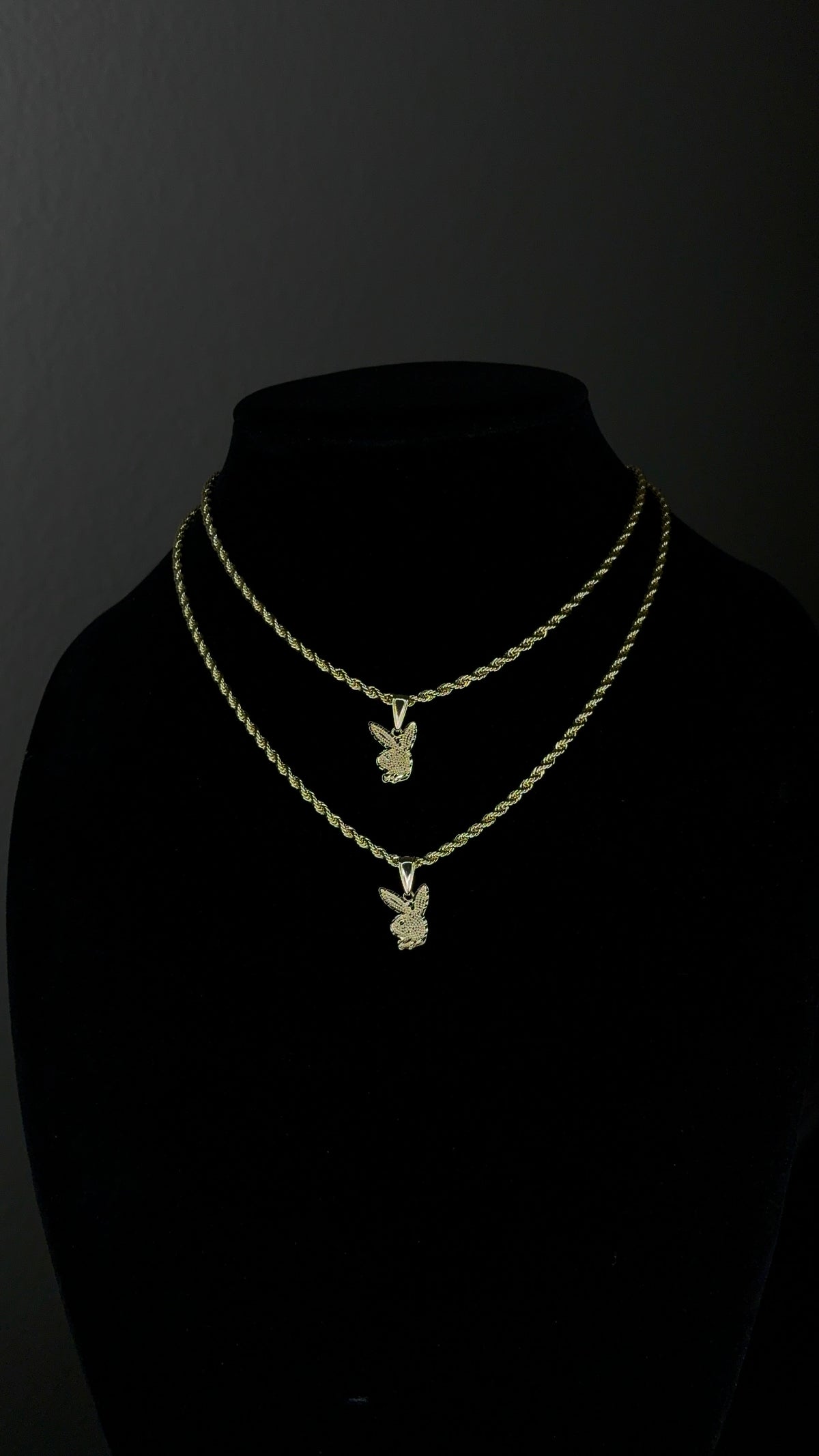 Mini Playboy Bunny Pendant & Chain