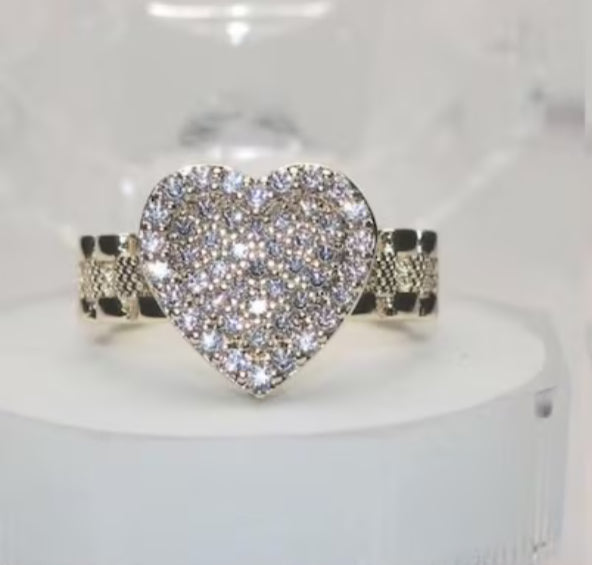 Heart CZ Rolex Ring Pre-Order❗️