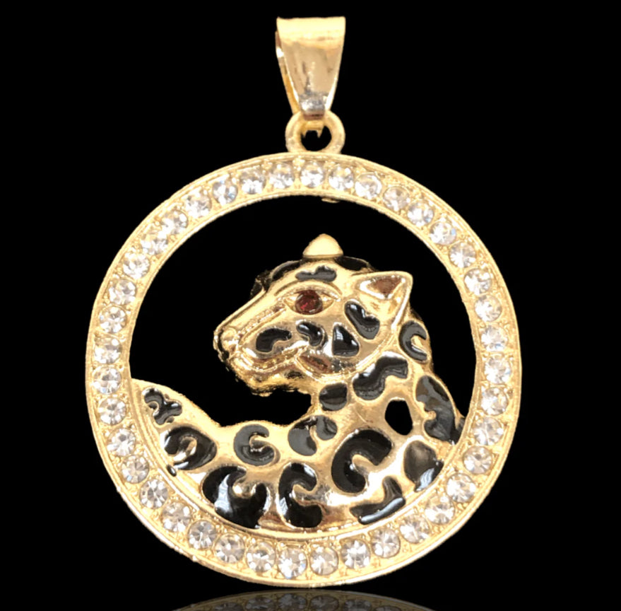 18K  Gold Jaguar Pendant