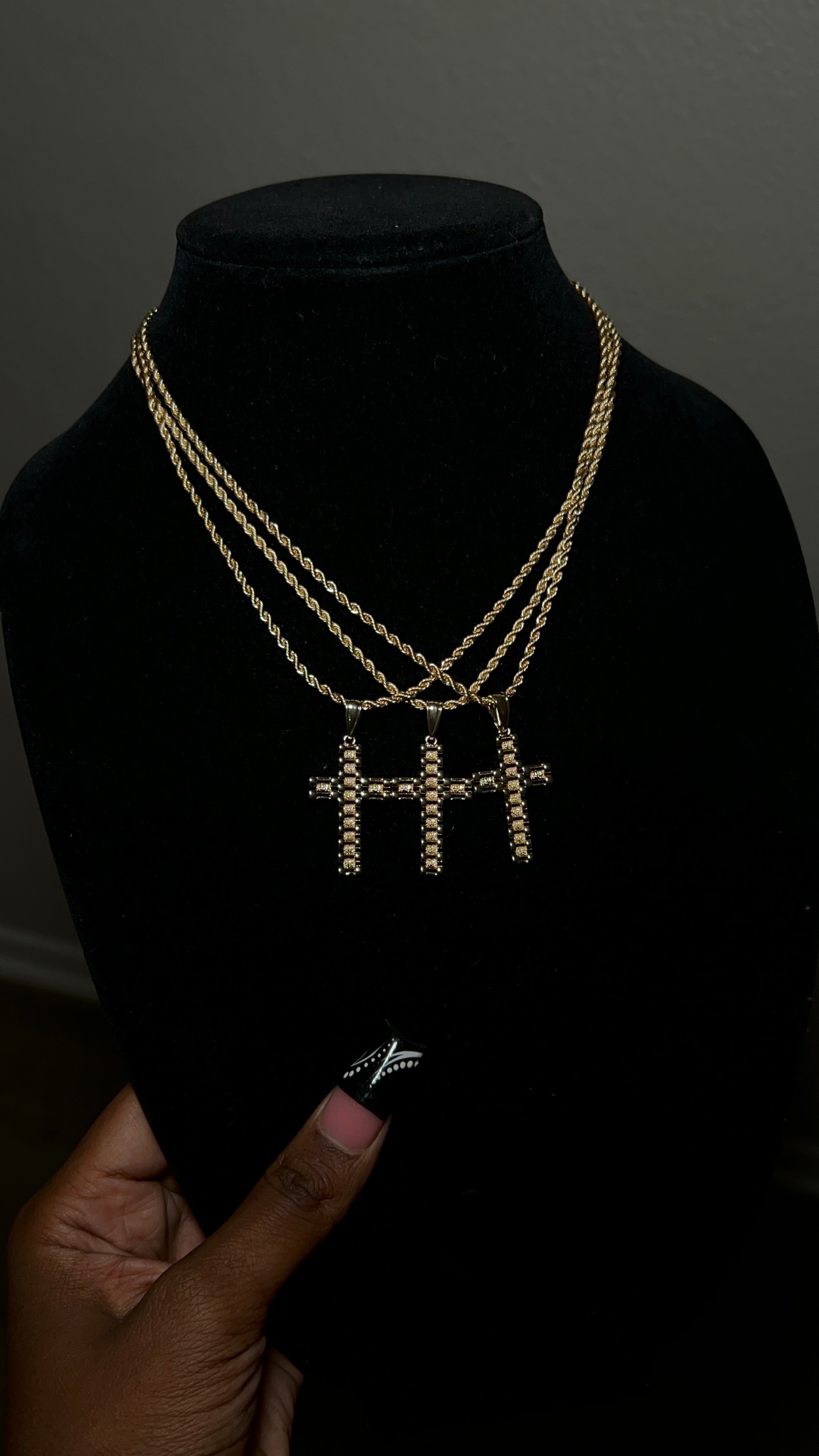 Rolex Cross Pendant & Chain