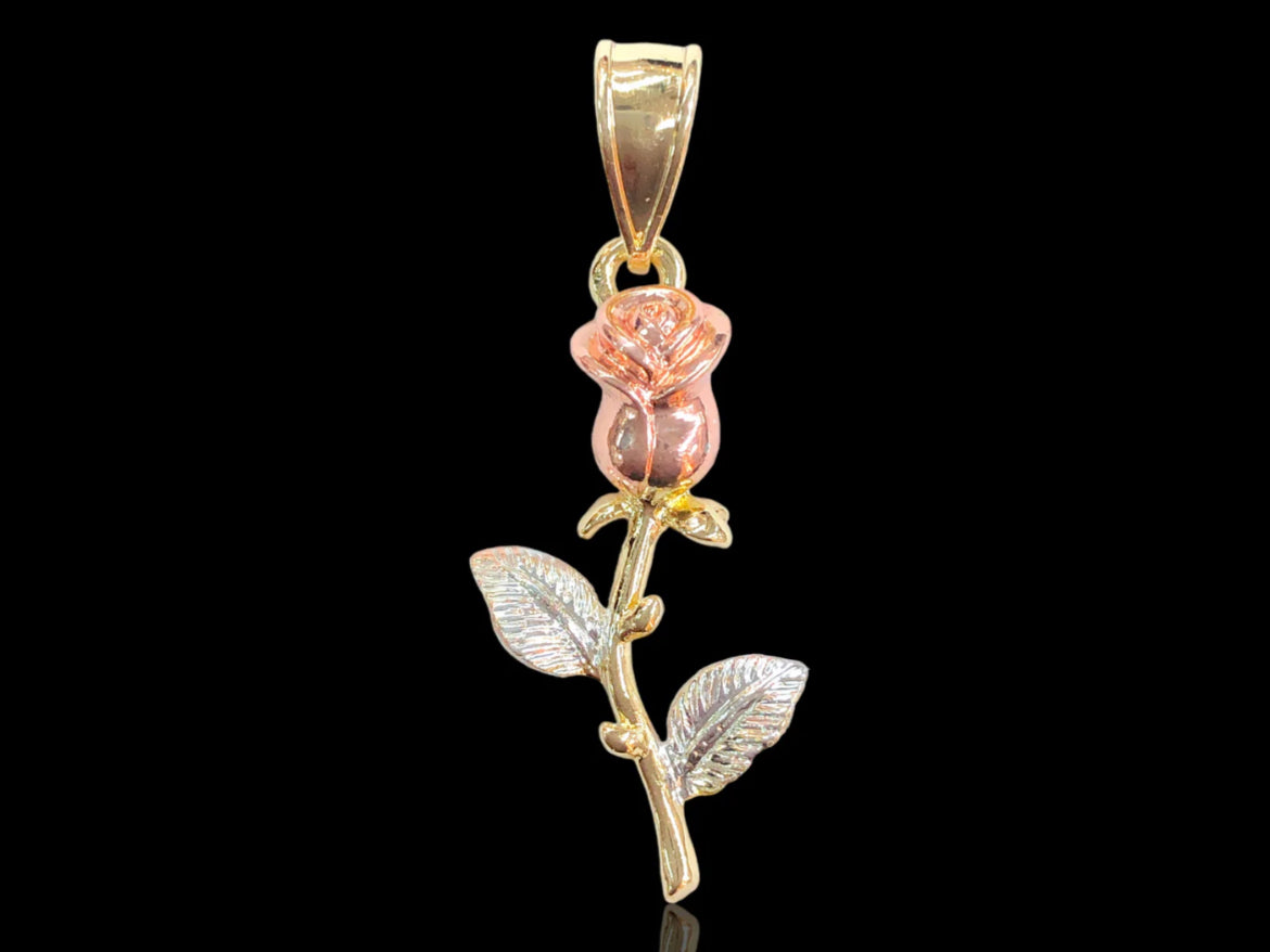 18K Tri-Color Heart Pendant