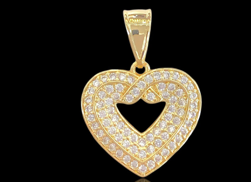 18K Gold Heart Pendant