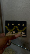 Cz Nugget Drop Earrings