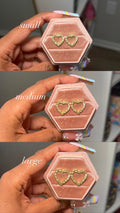 Nugget Open Heart Studs