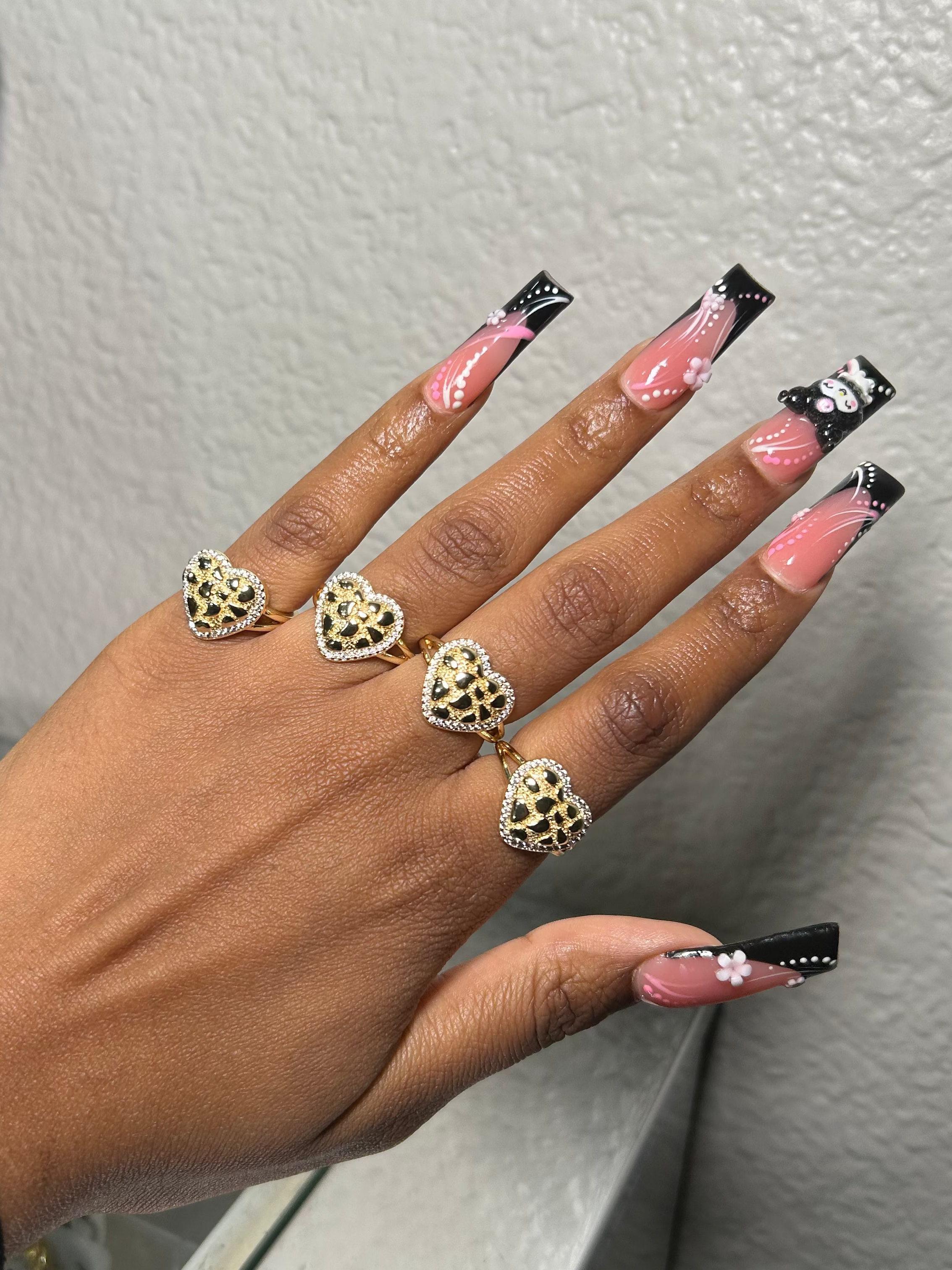 Heart Nugget CZ Ring