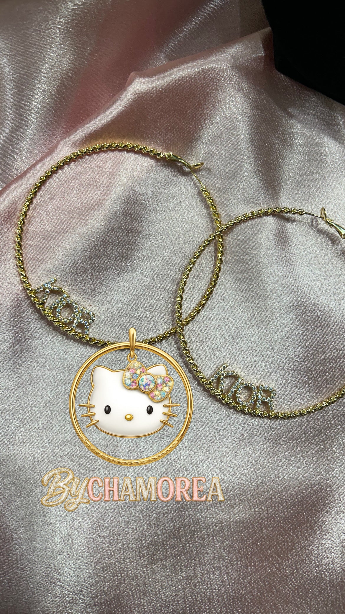 Custom Name hoops thin