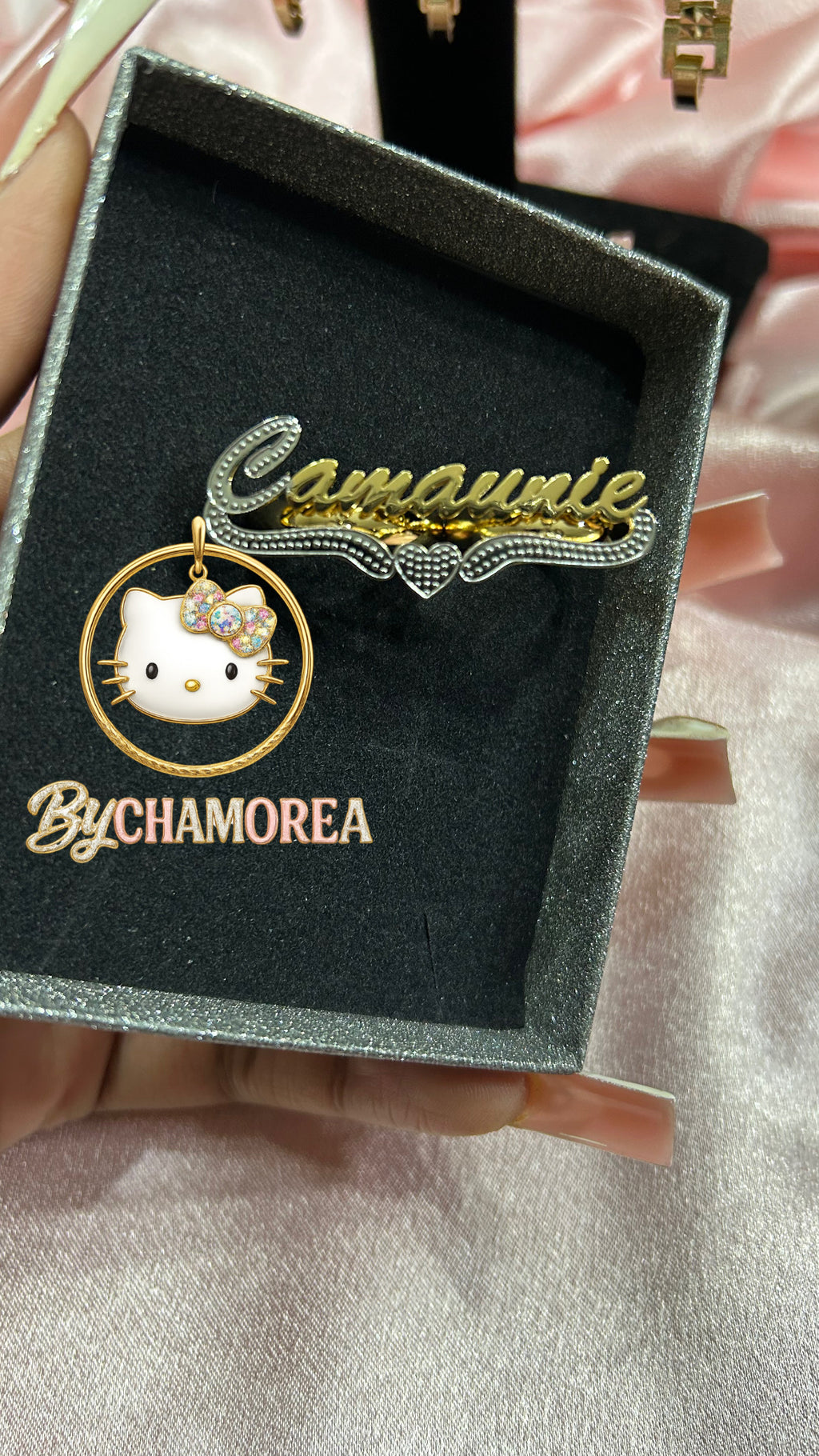 Two finger double plated ring