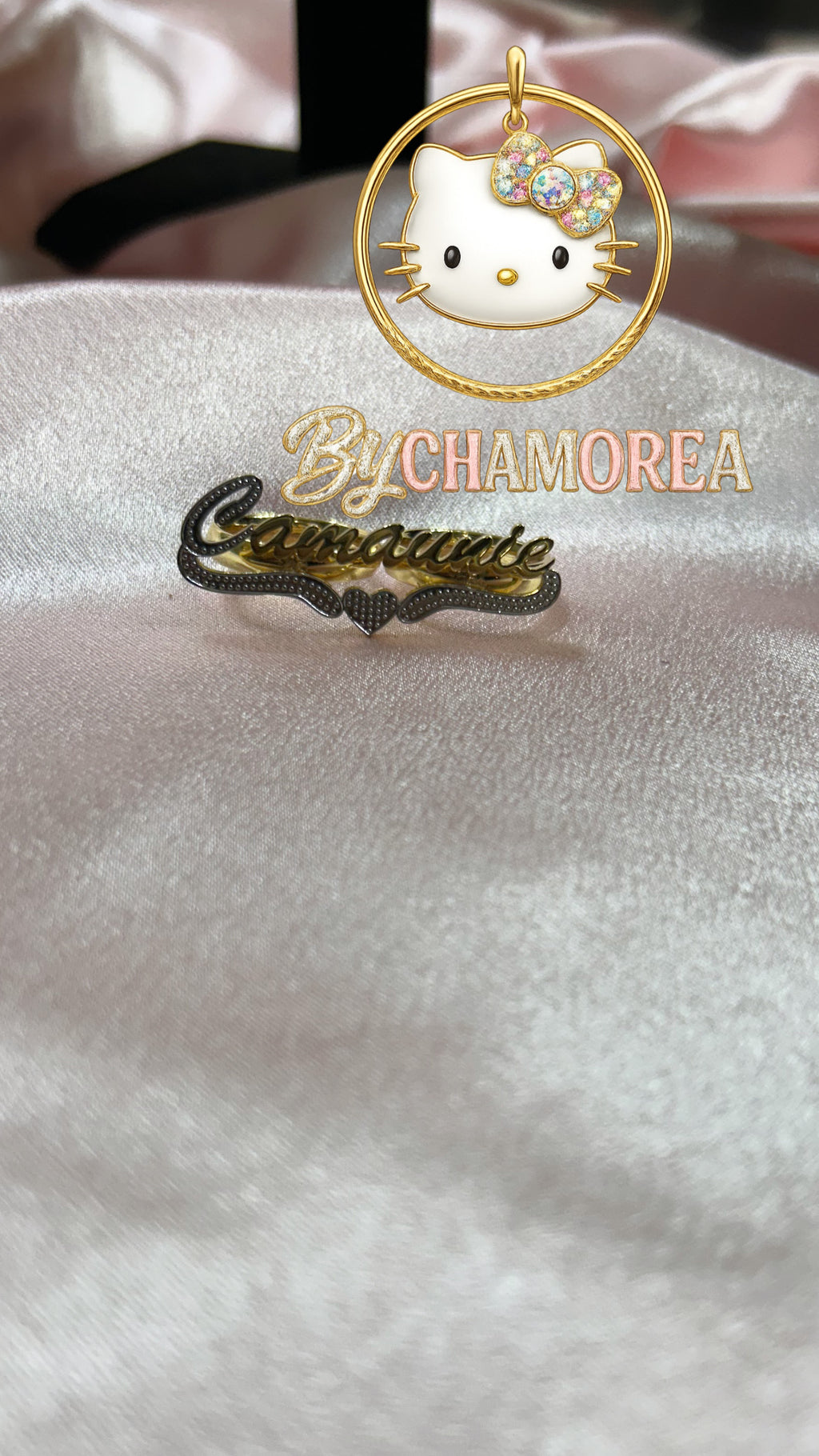 Two finger double plated ring