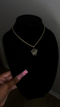 Rolex crown pendant & chain