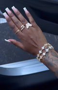 White Clover Flower Bracelet