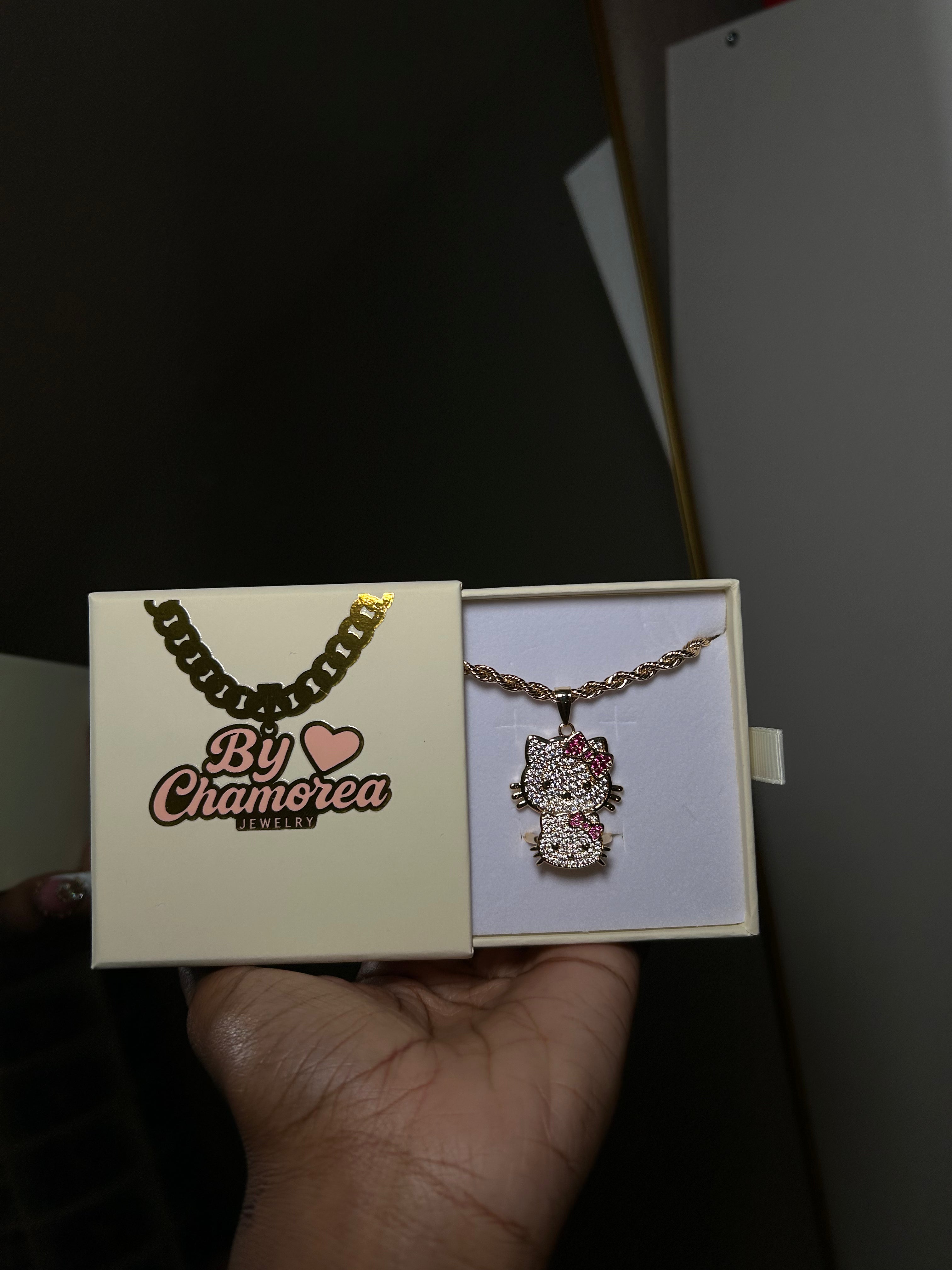 Blinged HK Face Chain & Ring Set