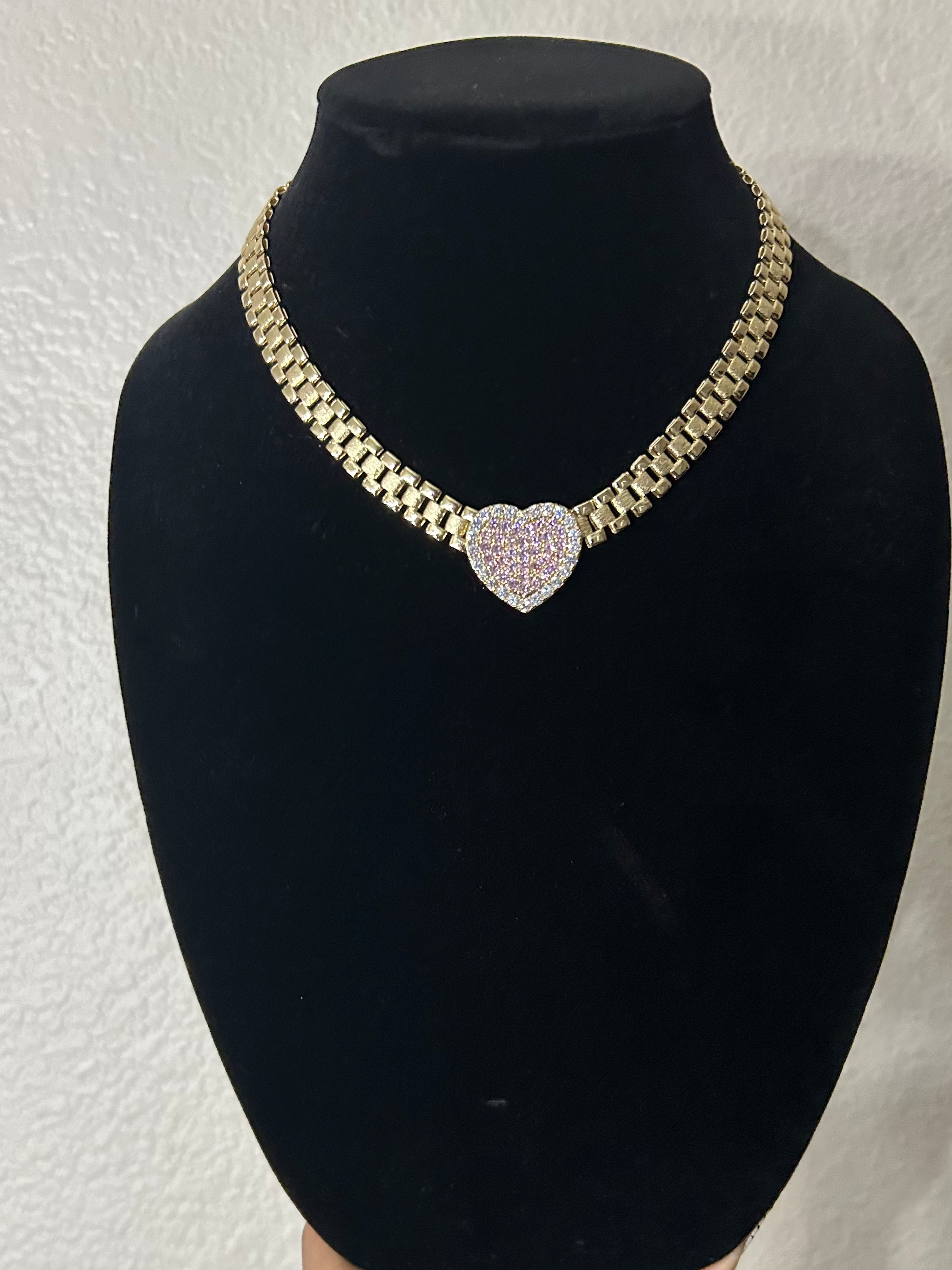 Rolex Chain With Heart Slider Pendant PRE-ORDER ❗️