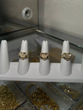 Mini Cat Heart Ring